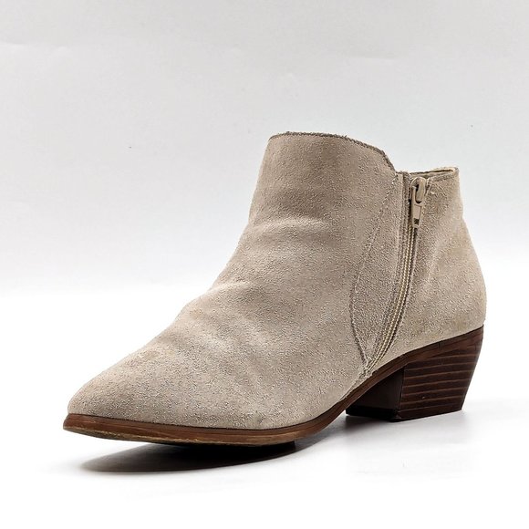 Free People X Ecote Women Low Western Cream Suede ankle Boots size 10 - Picture 8 of 12